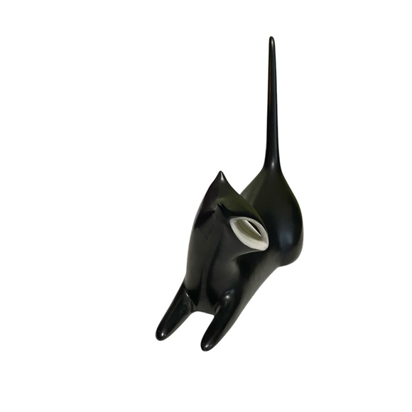 1950’s Royal Dux Porcelain Cat by Modernist Jaroslav Jezek 7” - Picture 13 of 14